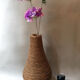 Vase en osier rotin XXL 1960