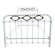 Art Deco brass almond metal bed 120x190
