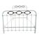 Art Deco brass almond metal bed 120x190