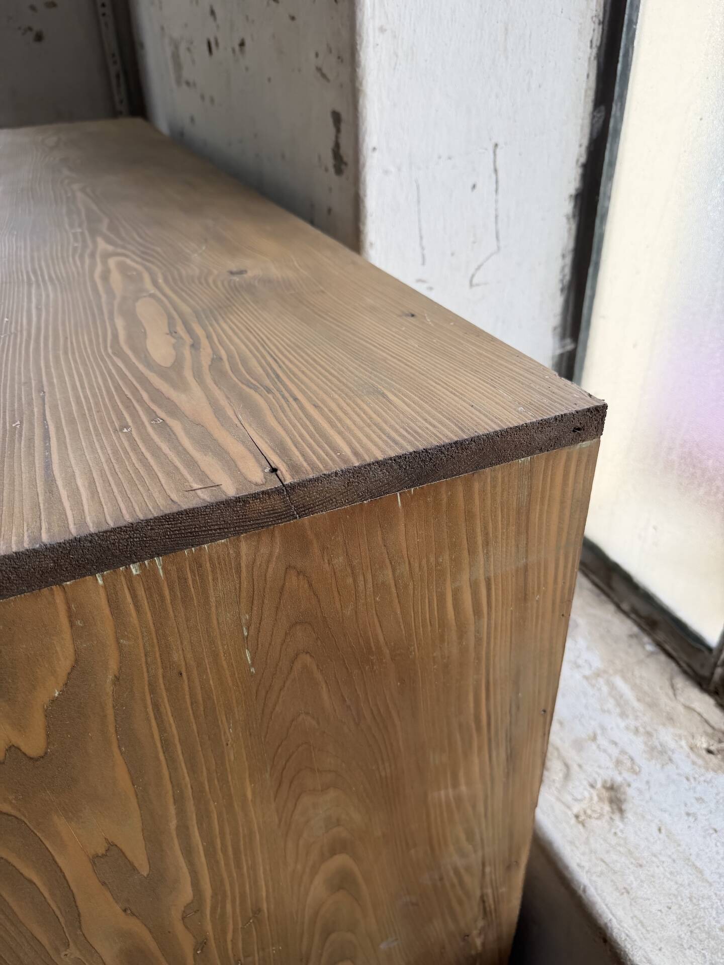 1950s pine workbench XL 160cm