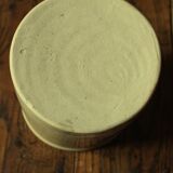 Gray beige glazed stoneware pot