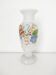 Opaline glass vase with hand-painted flowers, 1900