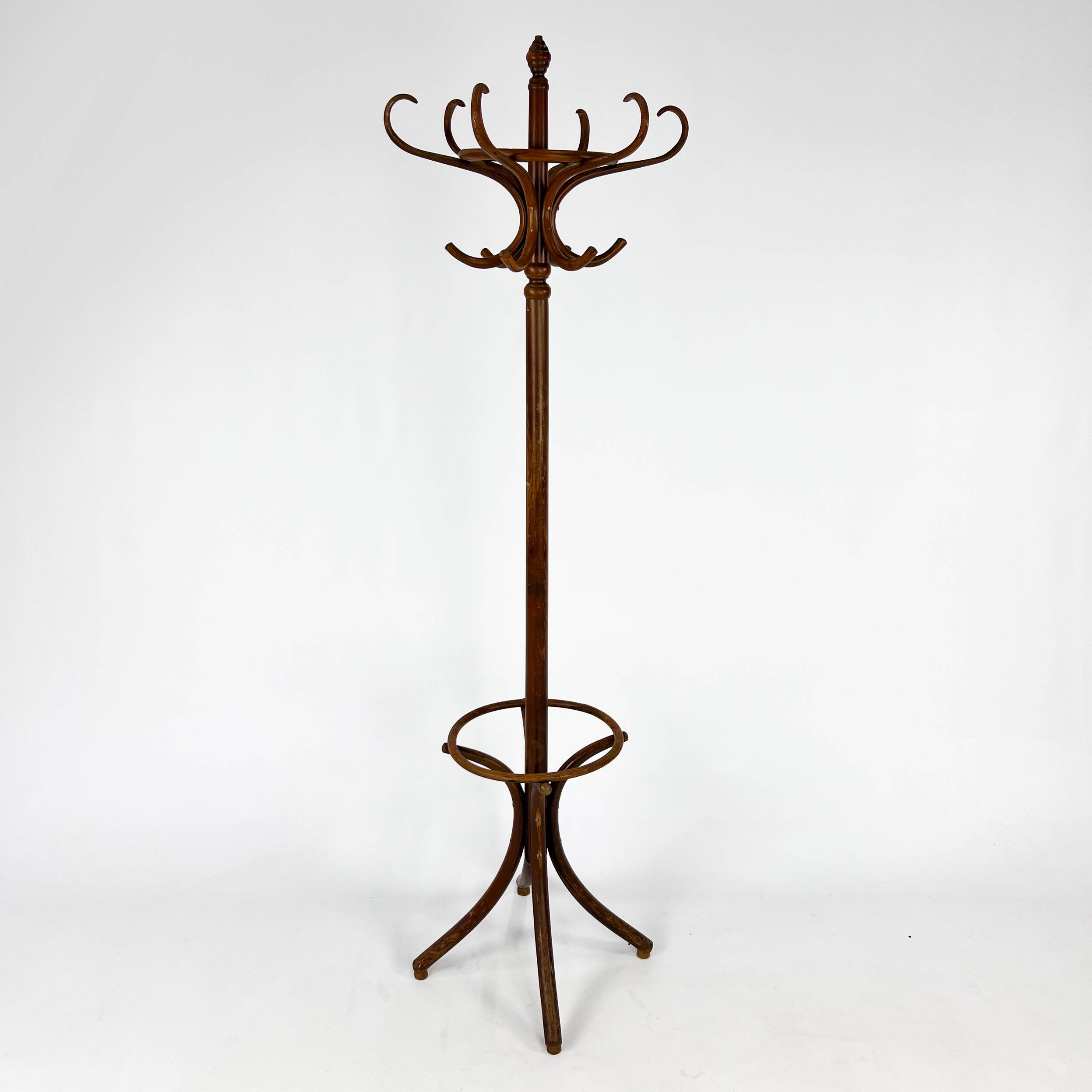 Antique bistro coat rack, 1970s