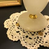 Table lamp in alabaster and brass