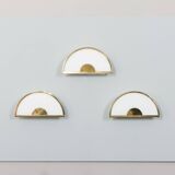 Ensemble de trois appliques murales par Zero Quattro Milano, Italie, années 1970