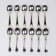 Christofle – 12 silver-plated coffee spoons Spatours in their case