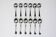 Christofle – 12 silver-plated coffee spoons Spatours in their case