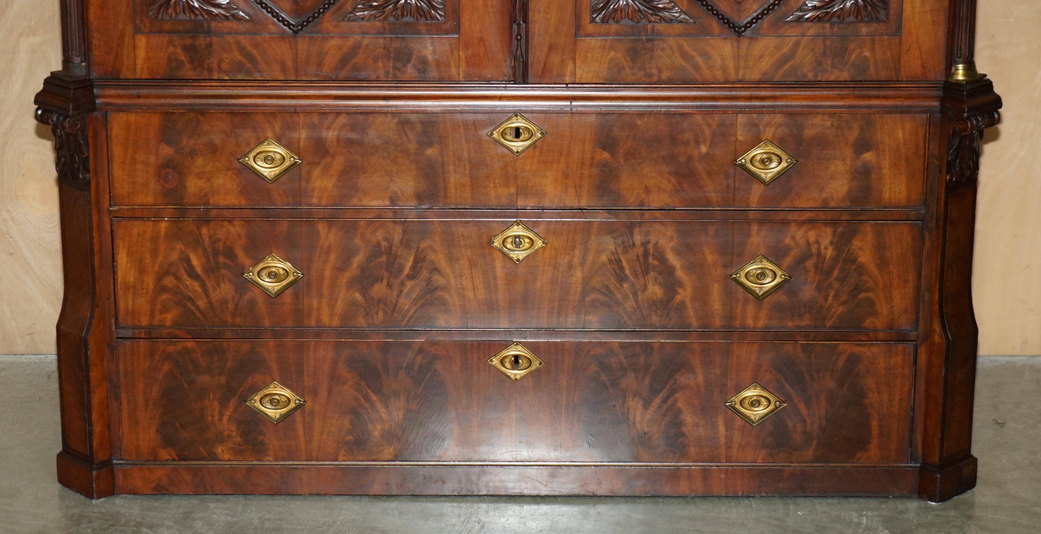 Thomas Chippendale Antique Linen Armoire 18th Century circa 1760