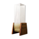 Glass candleholder
