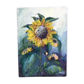 Sunflower painting still life