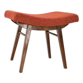 1980s Oak Stool, Czechoslovakia