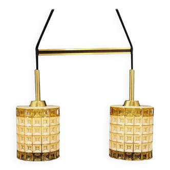 Lustre vintage, design danois, années 1970, production : Danemark