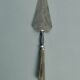 Art Deco silver-plated metal serving scoop, 1930s