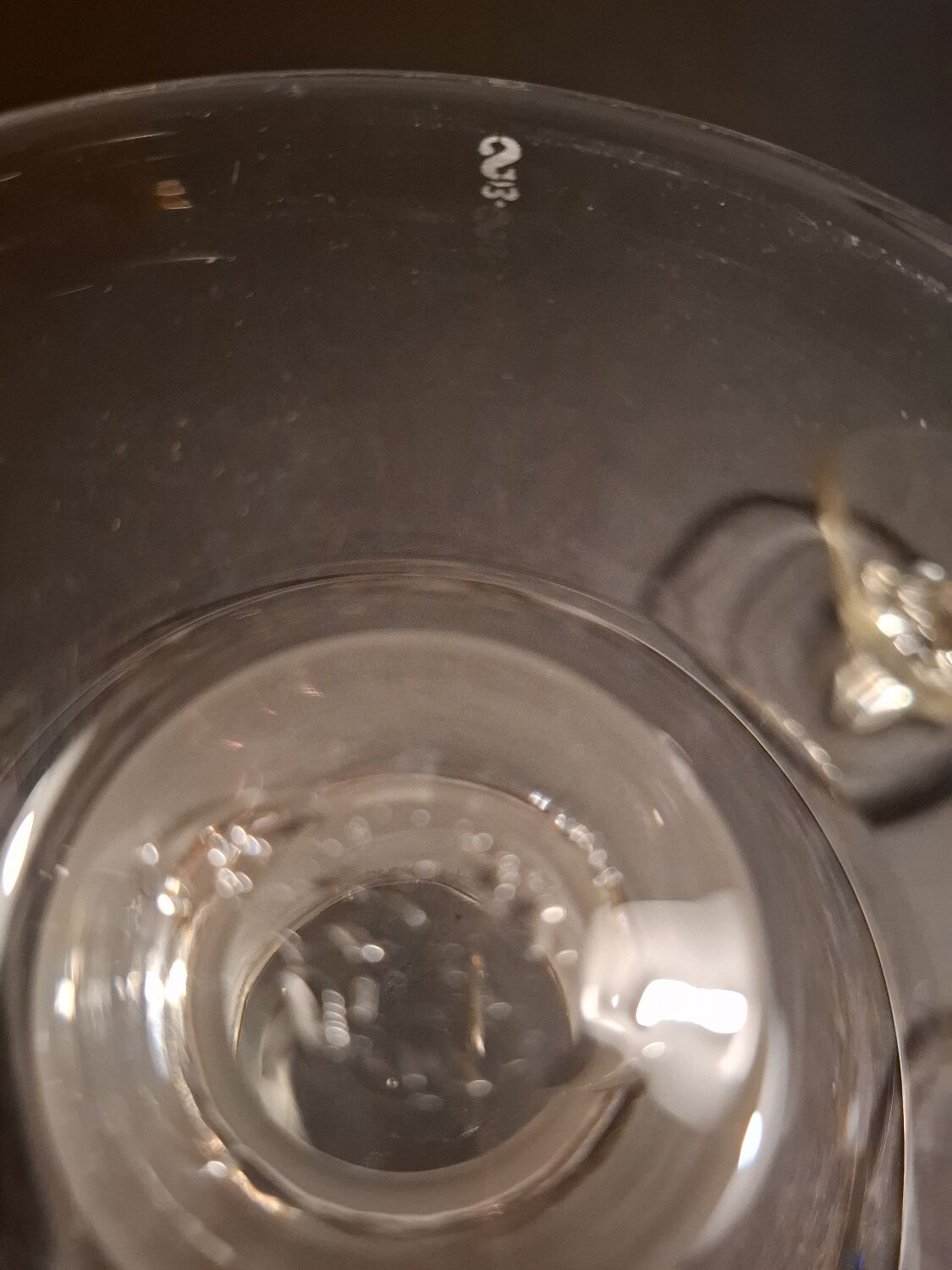 Crystal fruit bowl with 6 small bowls