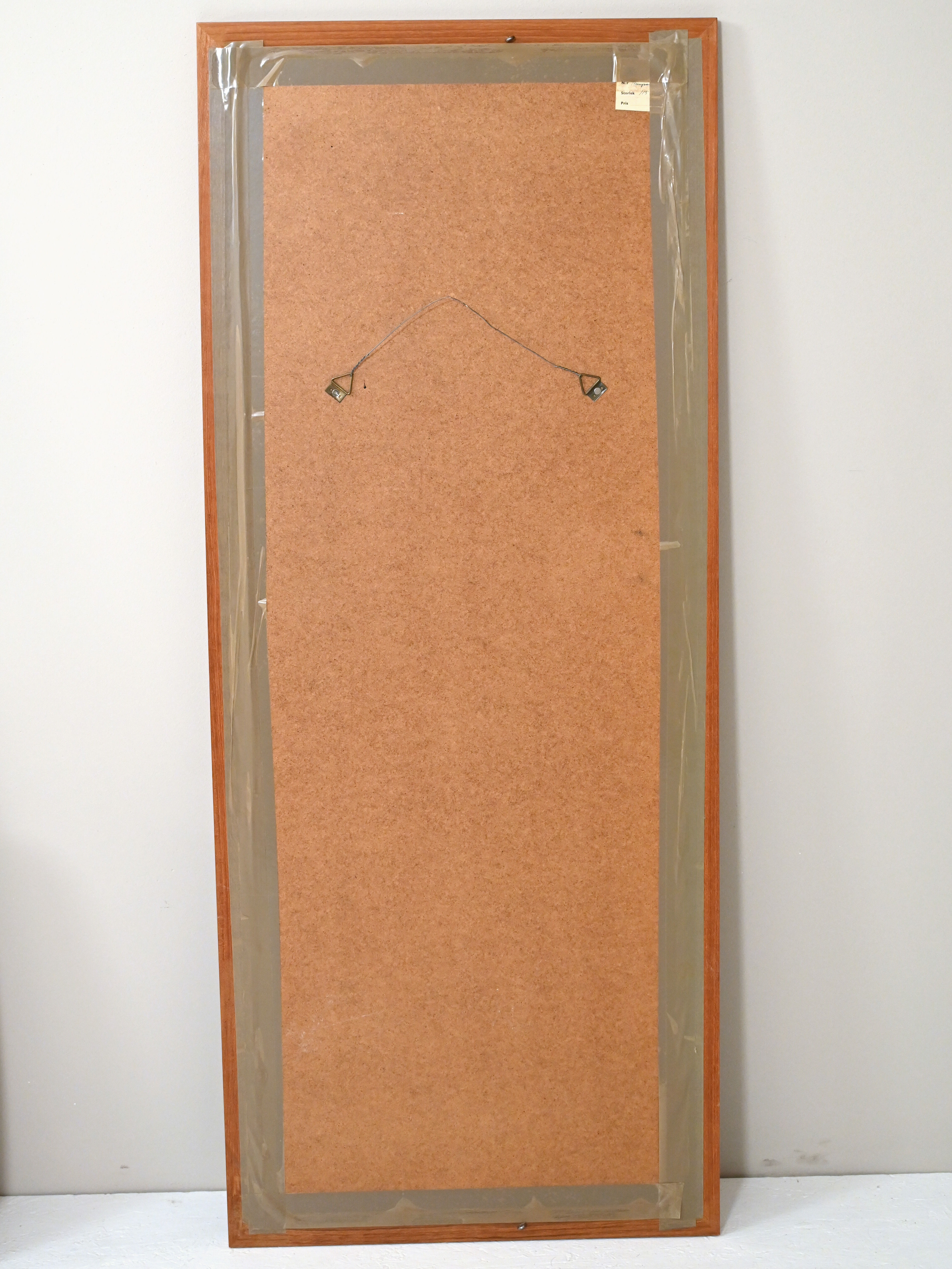 Rectangular modern antique mirror, 123x51 cm