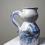 Glazed stoneware pitcher Vallauris 1970s Boris Kasianoff, Albert Thiry, Le Mûrier