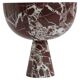 XL Rosso Levanto marble pedestal bowl