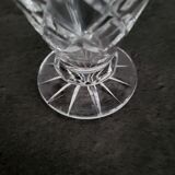 Vintage Bohemian crystal vase in excellent condition.