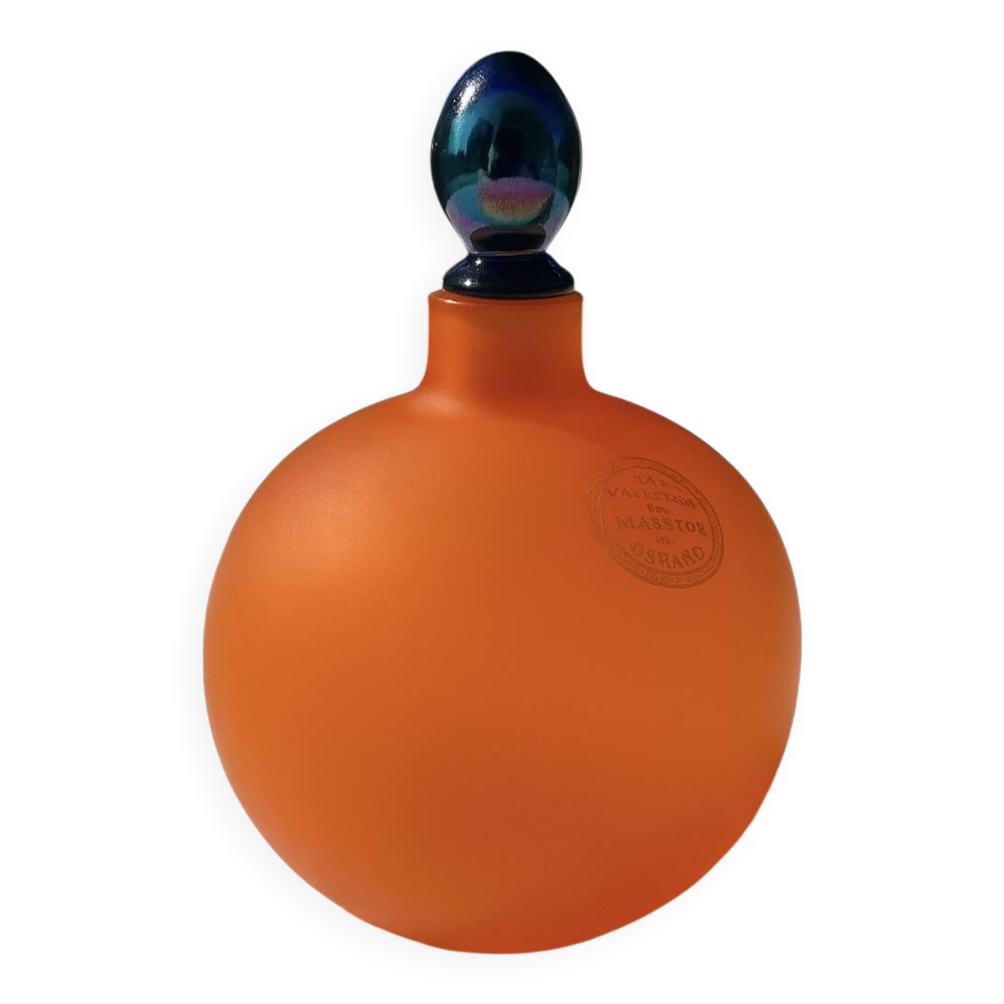 Flacon en pâte de verre de Murano vintage 70’s