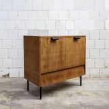 Mobile Bar in Wood and Iron by Leonardo Fiori for ISA Bergamo, Italy, 1950s