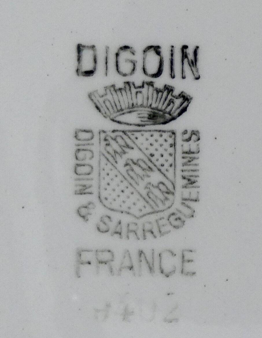 4 assiettes plates Digoin Sarreguemines Béarn