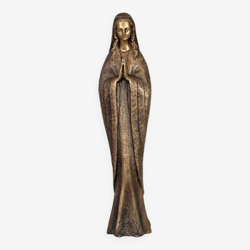 Statue Vierge Marie en bronze 75 cm