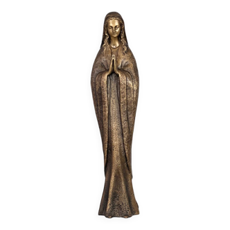 Statue Vierge Marie en bronze 75 cm