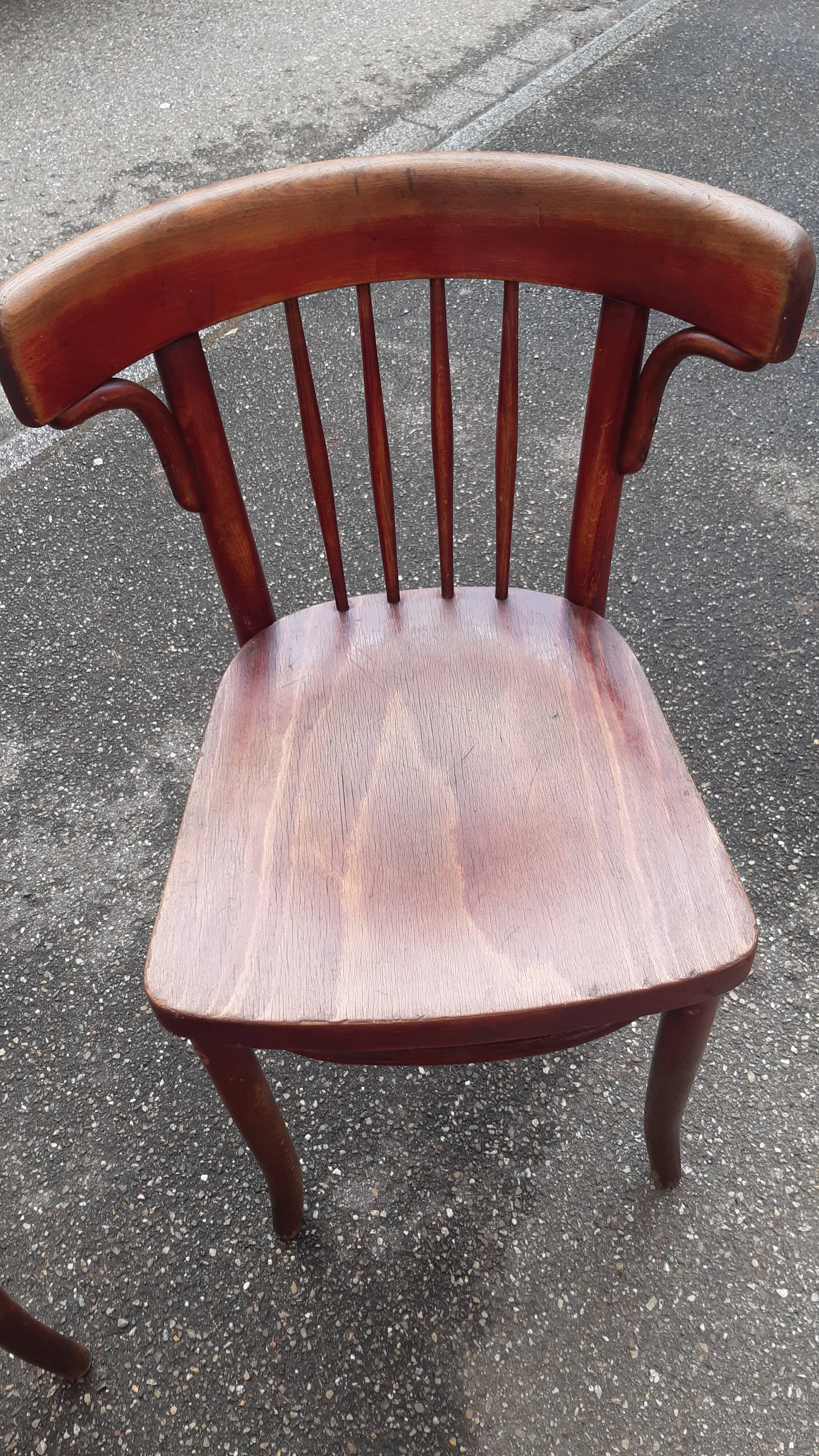 Set of 4 Thonet bistro chairs