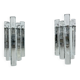 German crystal rod sconces from Kinkeldey, 1970s, set of 2