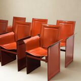 Ensemble de 6 chaises originales "Korium" par Tito Agnoli