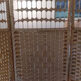 wicker, rattan screen, 5 panels