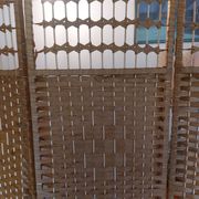 paravent osier, rotin, 5 panneaux