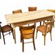 Table de ferme Alsace sapin naturel
