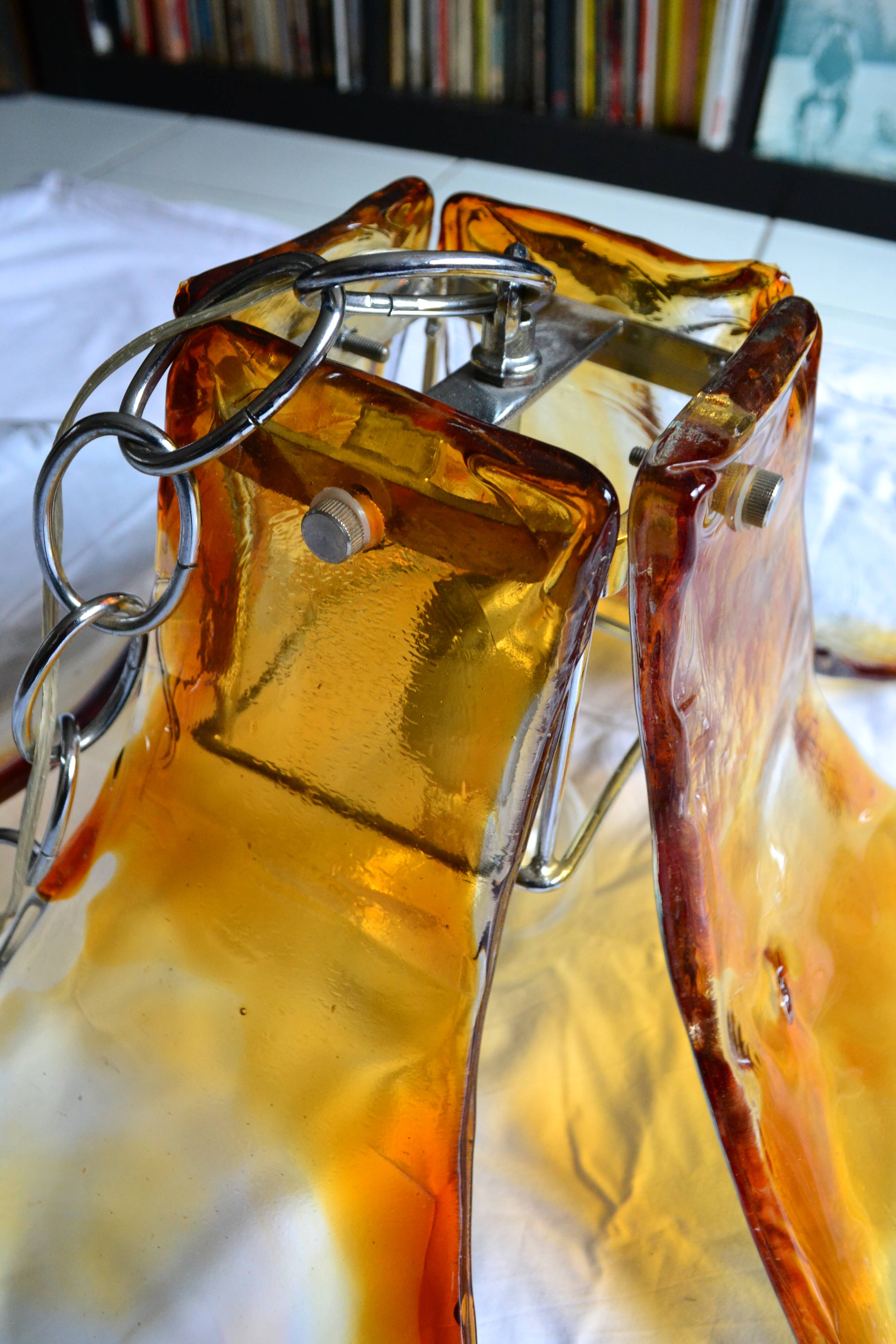 Suspension Carlo Nason Verre de Murano pour Mazzega années 60/70
