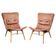 Pair of Miroslav Navrátil Shell Lounge Chairs, Czechoslovakia 1960s