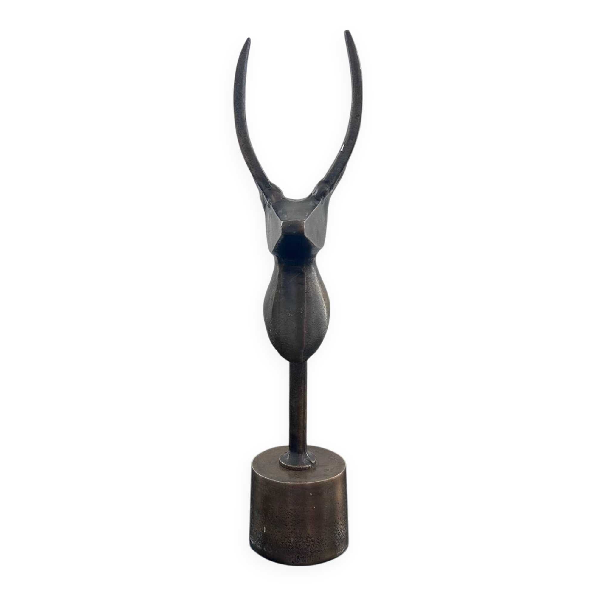 Stylized bovine trophy