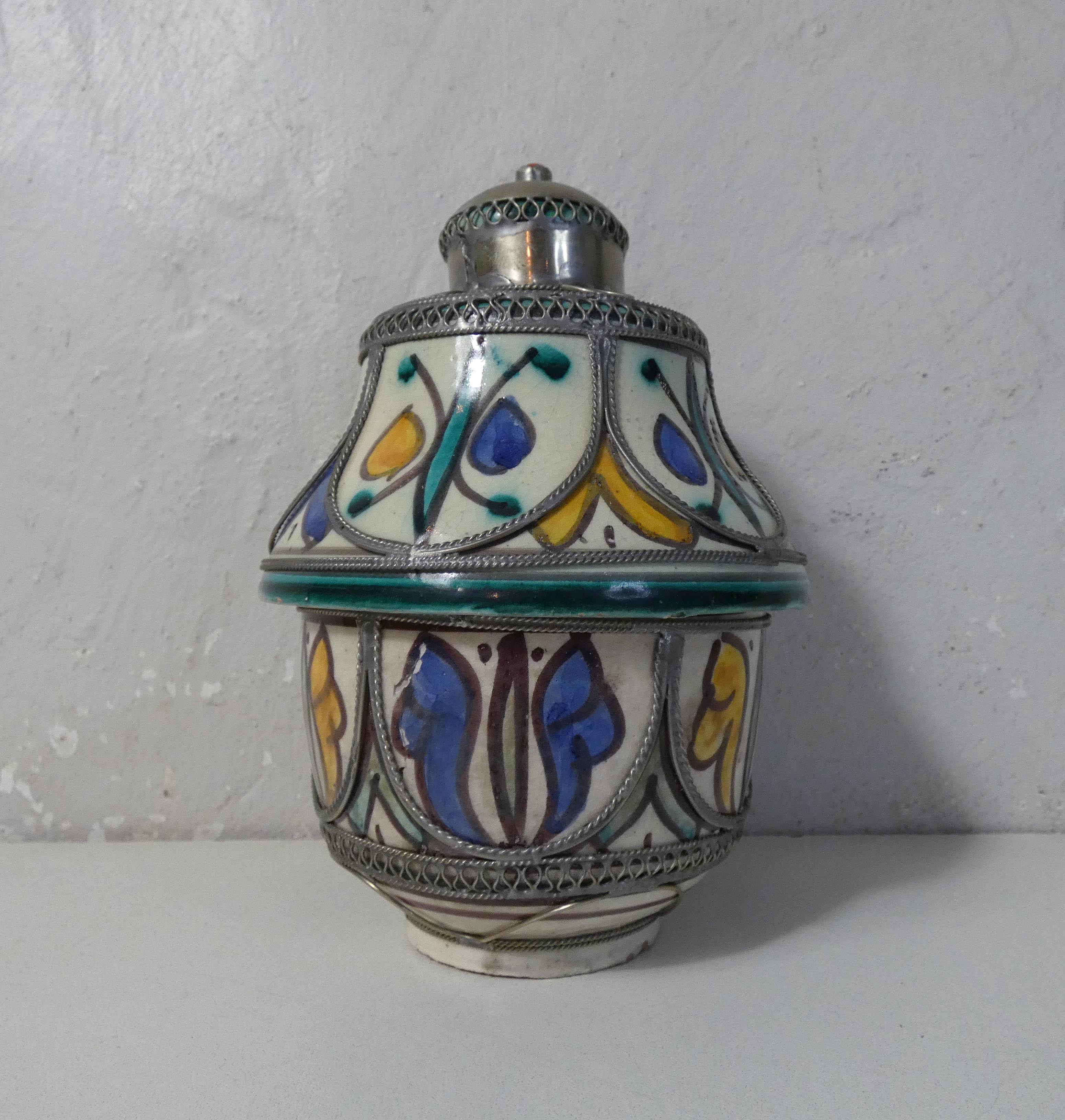 Ancient ethnic berber ceramics morocco filigree