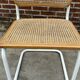 Chaise Cesca modèle b32 en blanc et bois par Marcel Breuer