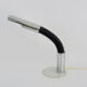 Italian flexible desk lamp Targetti Sankey by E Belinni chrome metal. Year 70