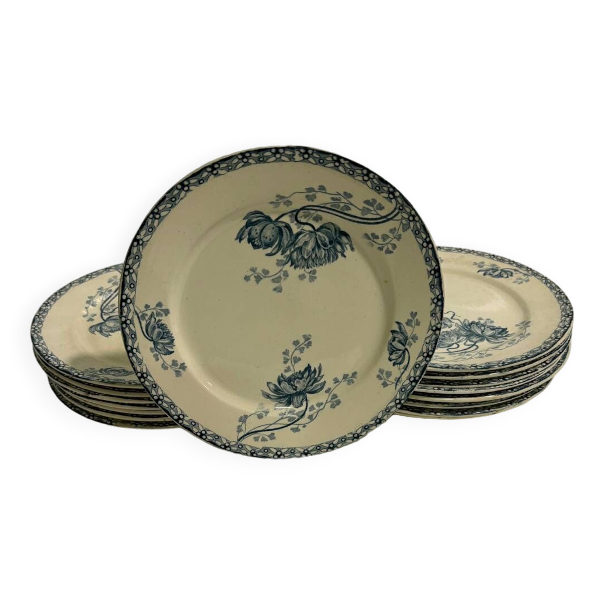 Sarreguemine Royat dessert plates