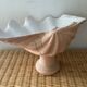Vintage ceramic footed holy water font catchall