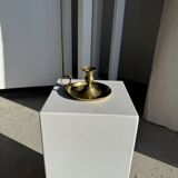 Antique gold hand candlestick H8 D14