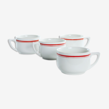Porcelain Cups, Czechoslovakia 1960s, Set Of 4