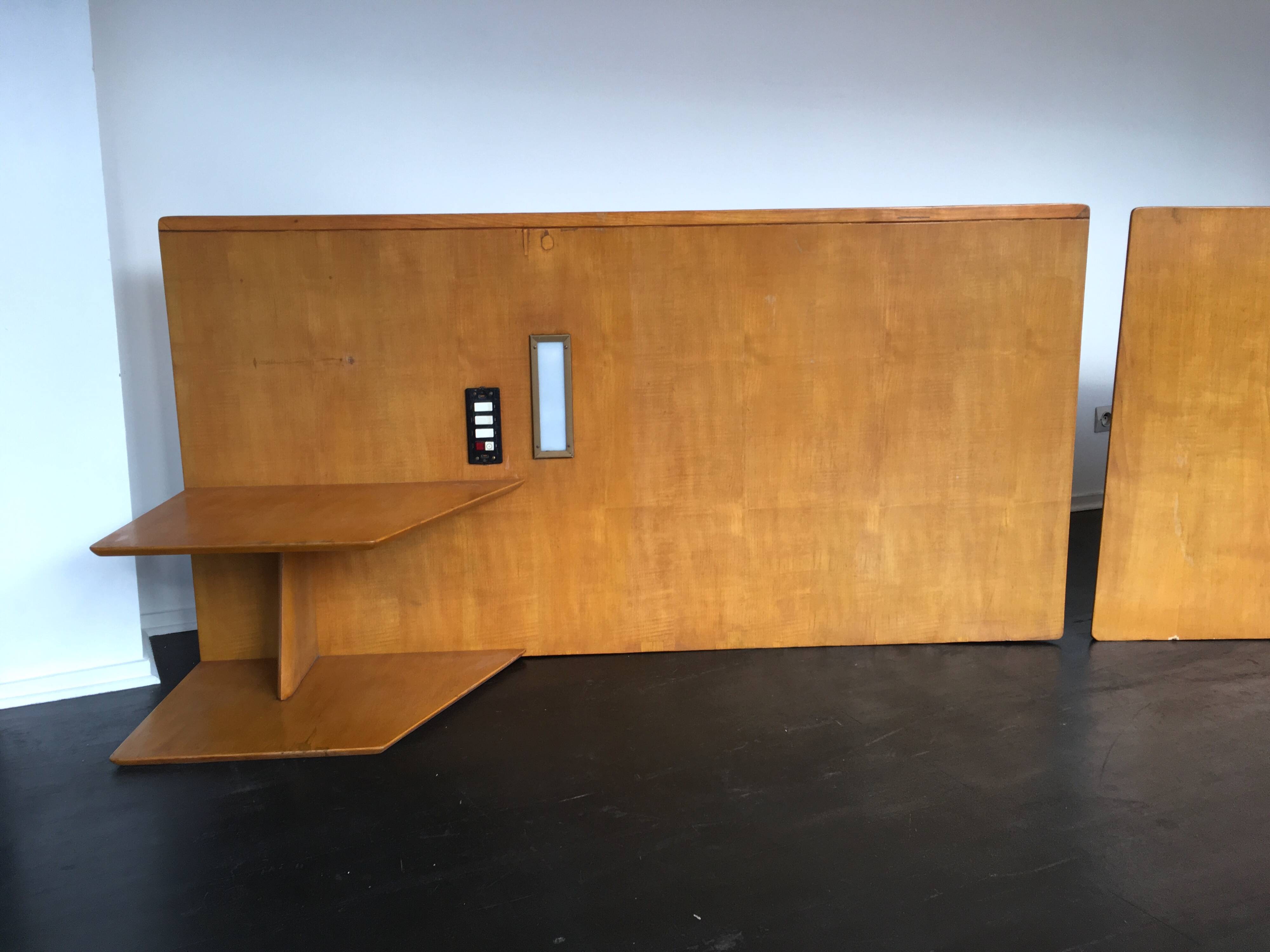 Gio Ponti Pair of headboards for the Royal Continental Hotel