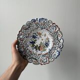 Openwork earthenware plate from Rouen