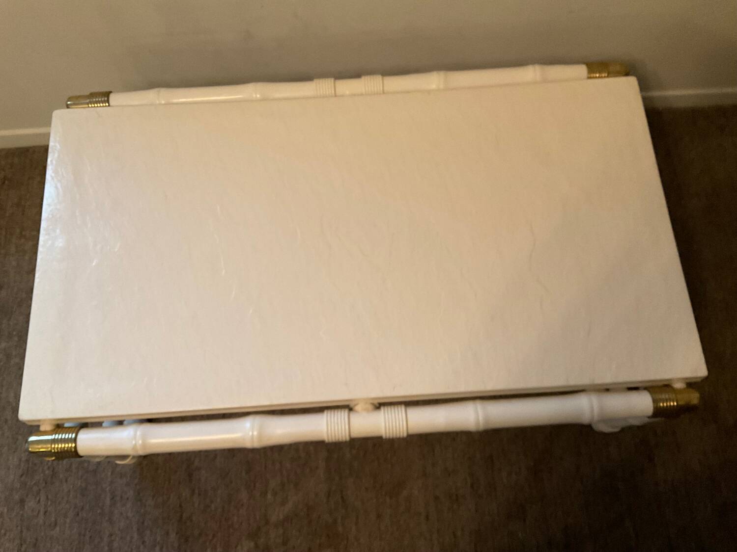 1970s "Kettal" Bamboo Coffee Table in Fiberglass