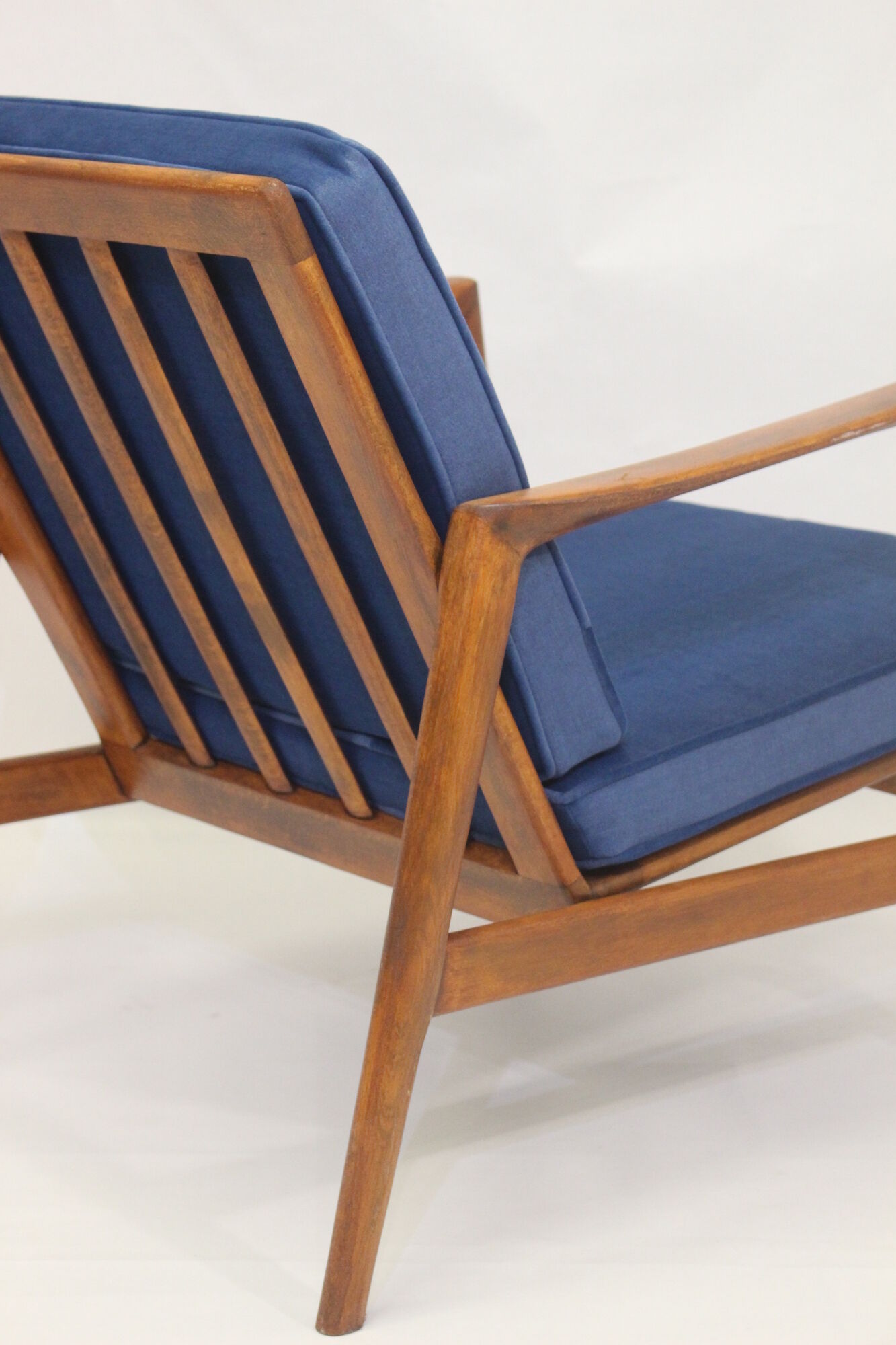 Chair by Stefan de Swarz-dzkie Fabryki Mebli, 1960 blue