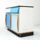 Willy Van Der Meeren, Blue Two-Tone Kitchen Cabinet for Tubax