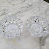 Pair of crystal candlesticks