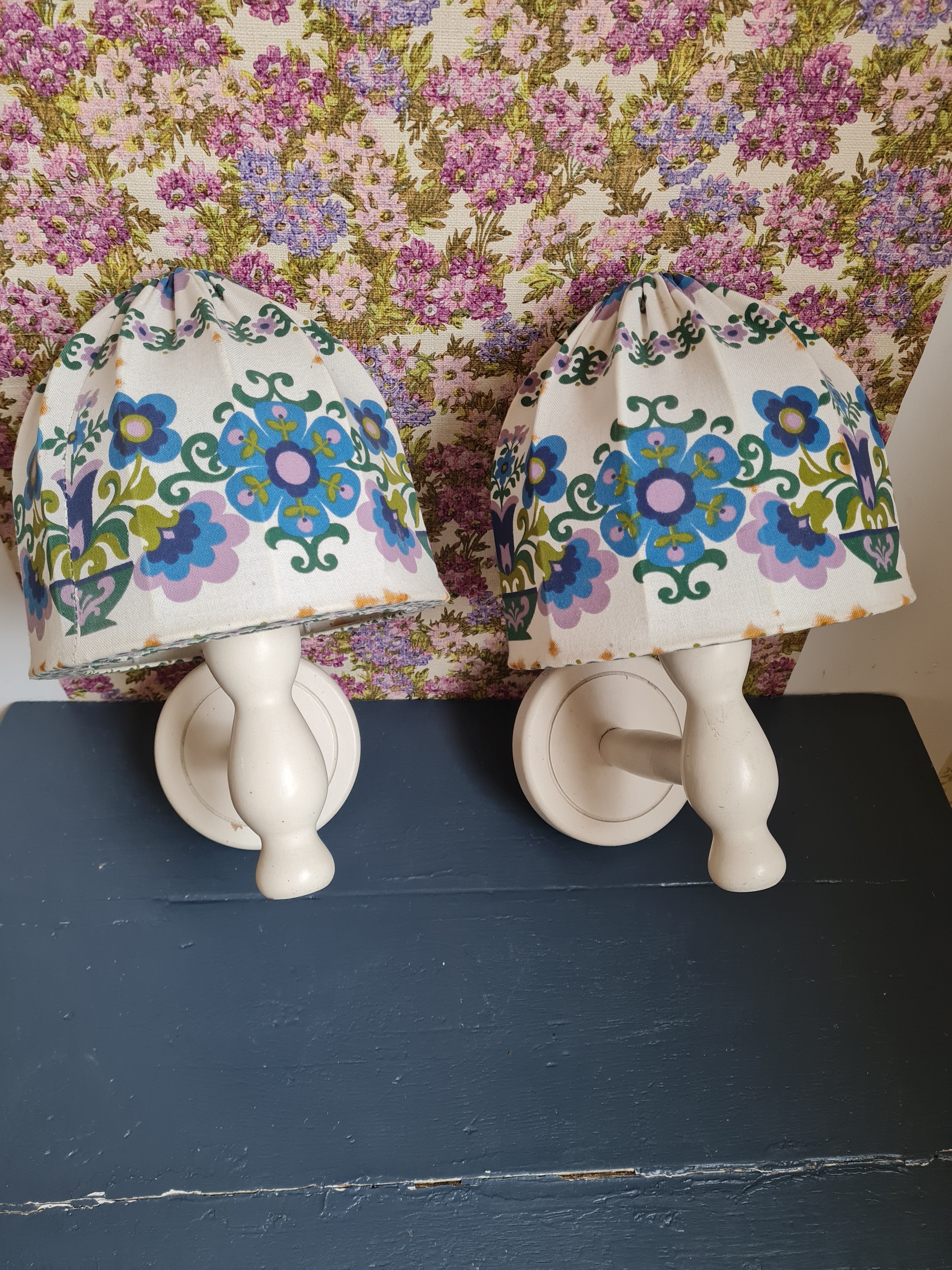 Pair of retro wall lamps